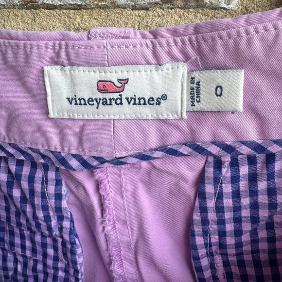 Vineyard Vines Pineapple Embroidered Chino Casual Shorts Women's Size 0 - Picture 3 of 11